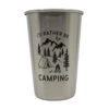 Magic Pine Outfitters I'd Rather Be Camping Stainless Steel Pint Cup -Outlet Fishing Store 75 06 mpo 10003a