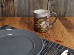 Rivers Edge Ceramic 3D Mug 15oz -Outlet Fishing Store bass scene ceramic 3d mug 4